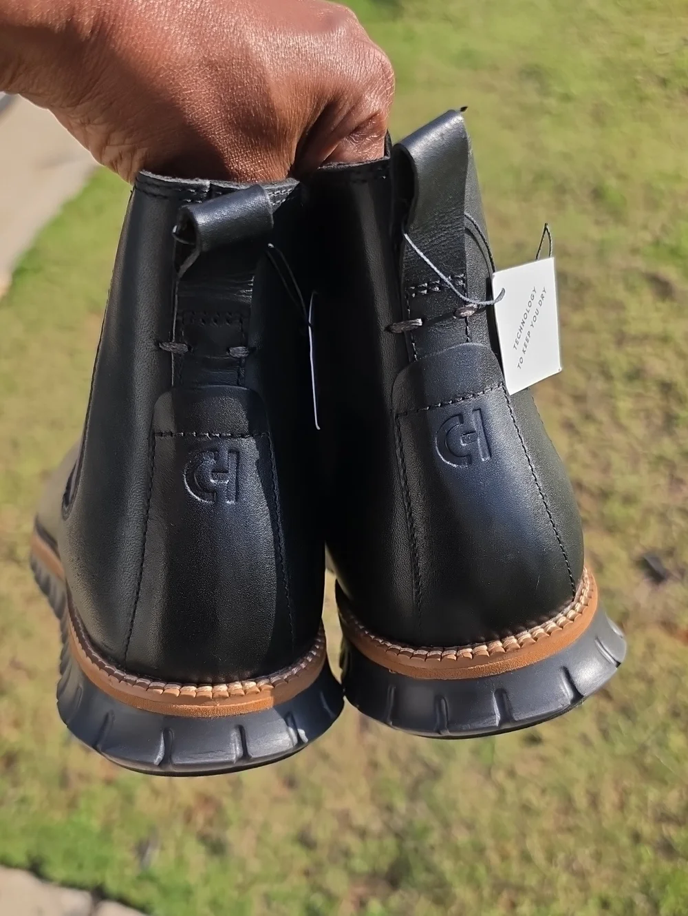 Cole Haan Men's ZERØGRAND Waterproof Chelsea Boots Size 13 Black